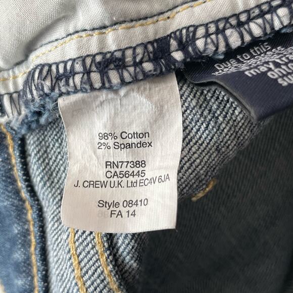 J Crew Factory Womens Jeans Size 30 Skinny Mid Rise Distressed Stretch Denim - Picture 8 of 11